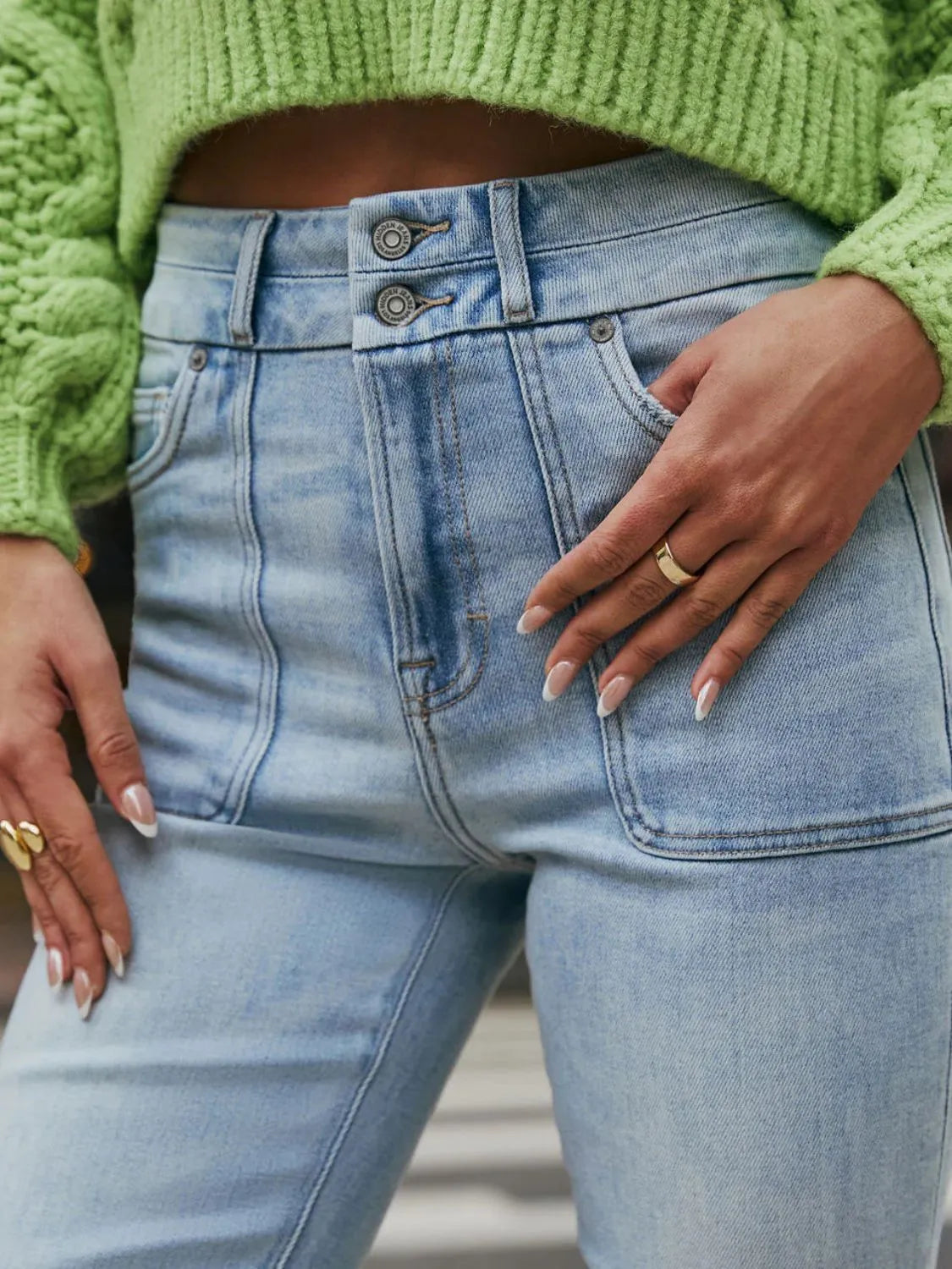 Bootcut Jeans with Pockets